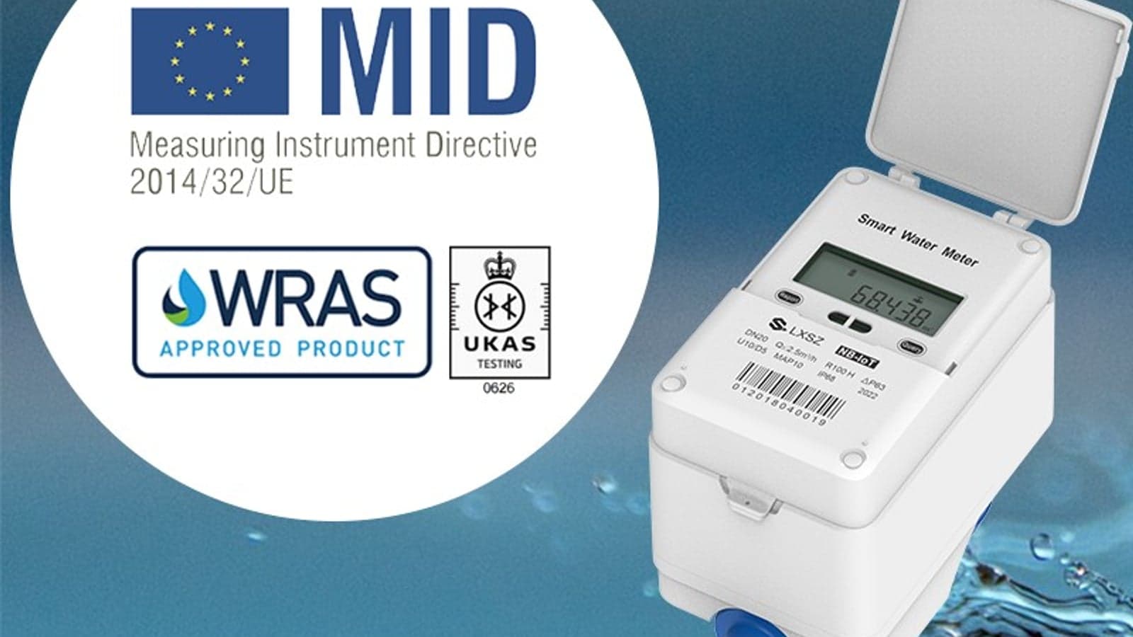 LAISON smart water meters have garnered MID, OIML, and WRAS certifications