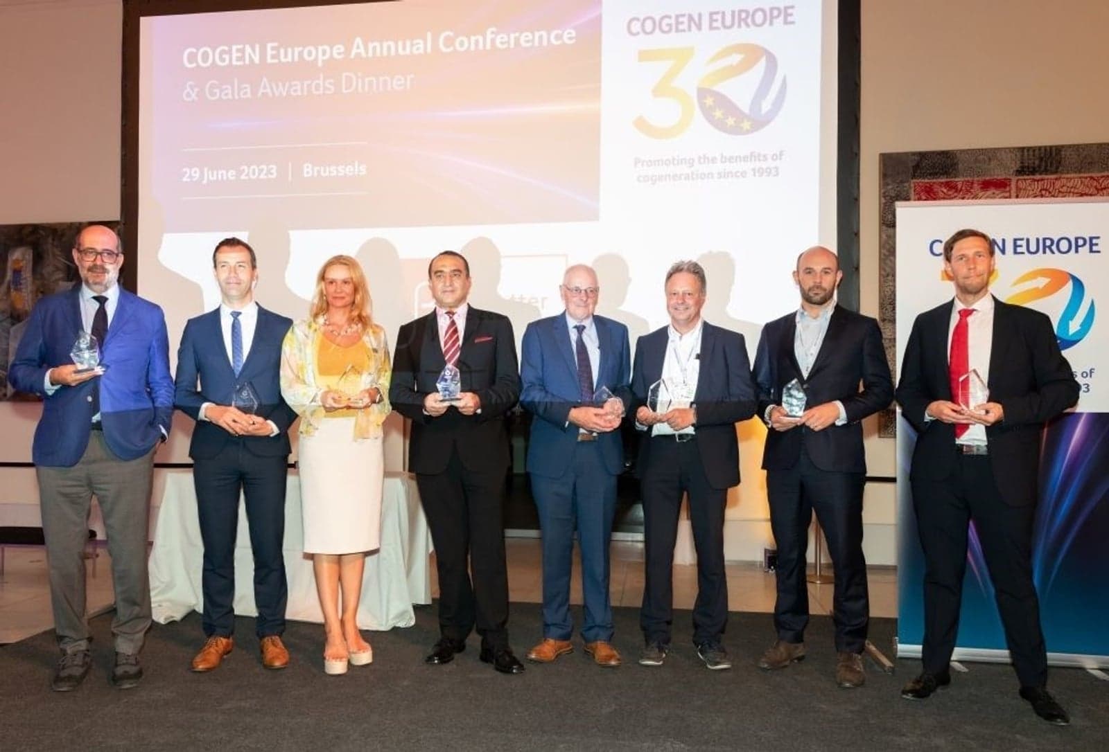 Winners of COGEN Europe awards.