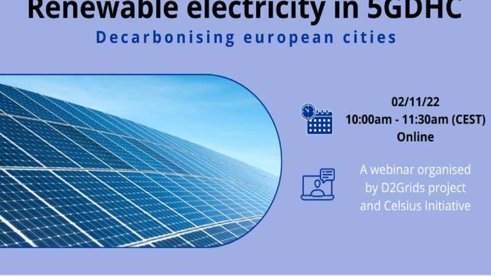 Renewable electricity in 5GDHC - an innovative way to decarbonise European cities