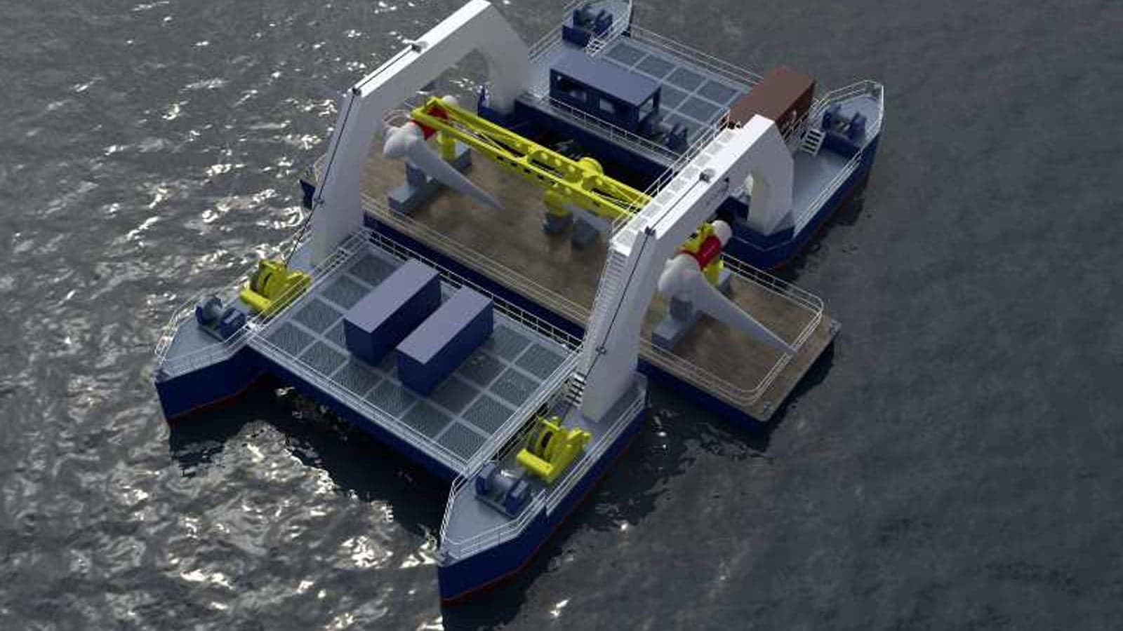 HydroWing creates new barge to cut costs of tidal energy technology