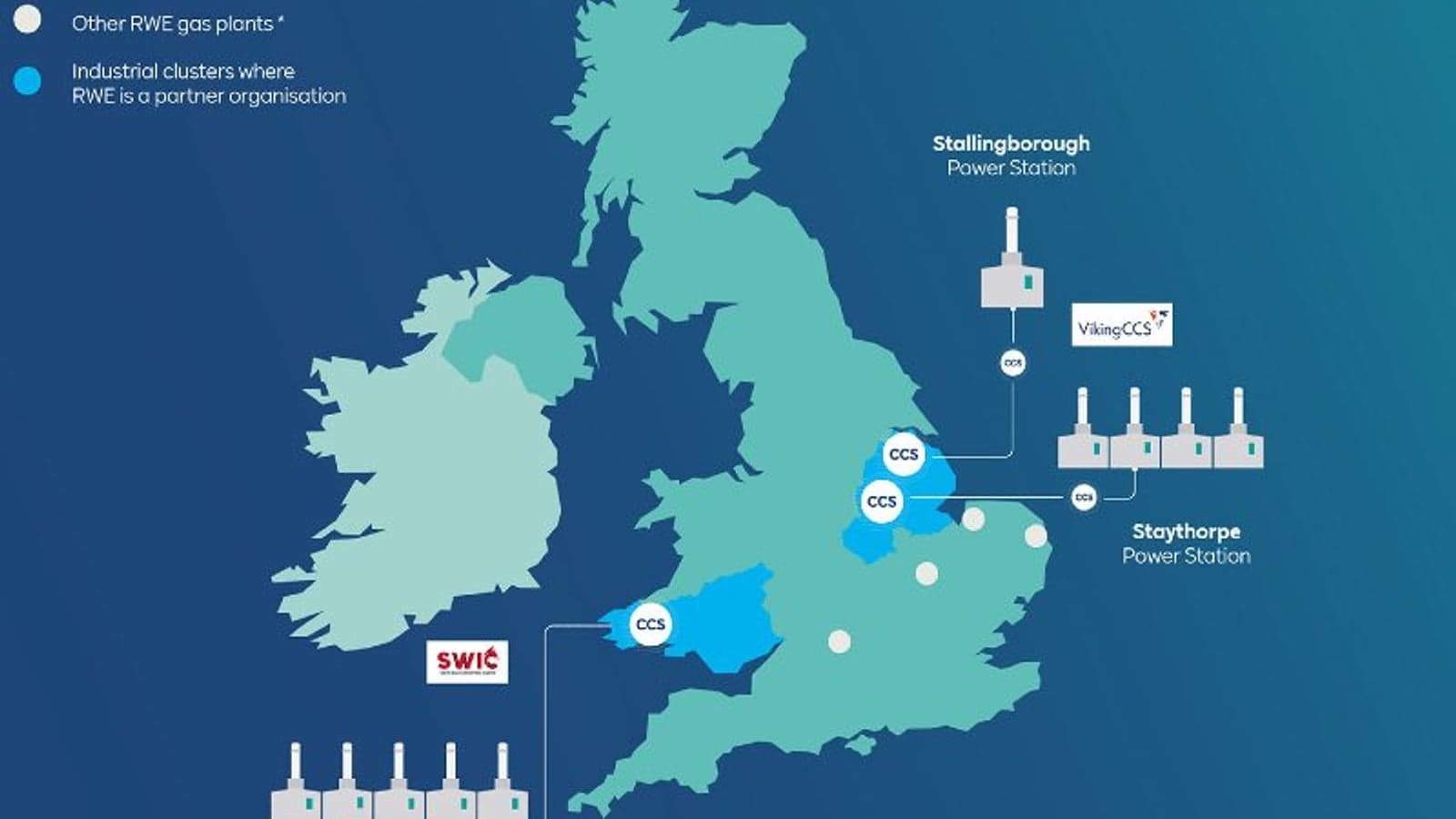 RWE proposes carbon capture projects at three UK gas plants