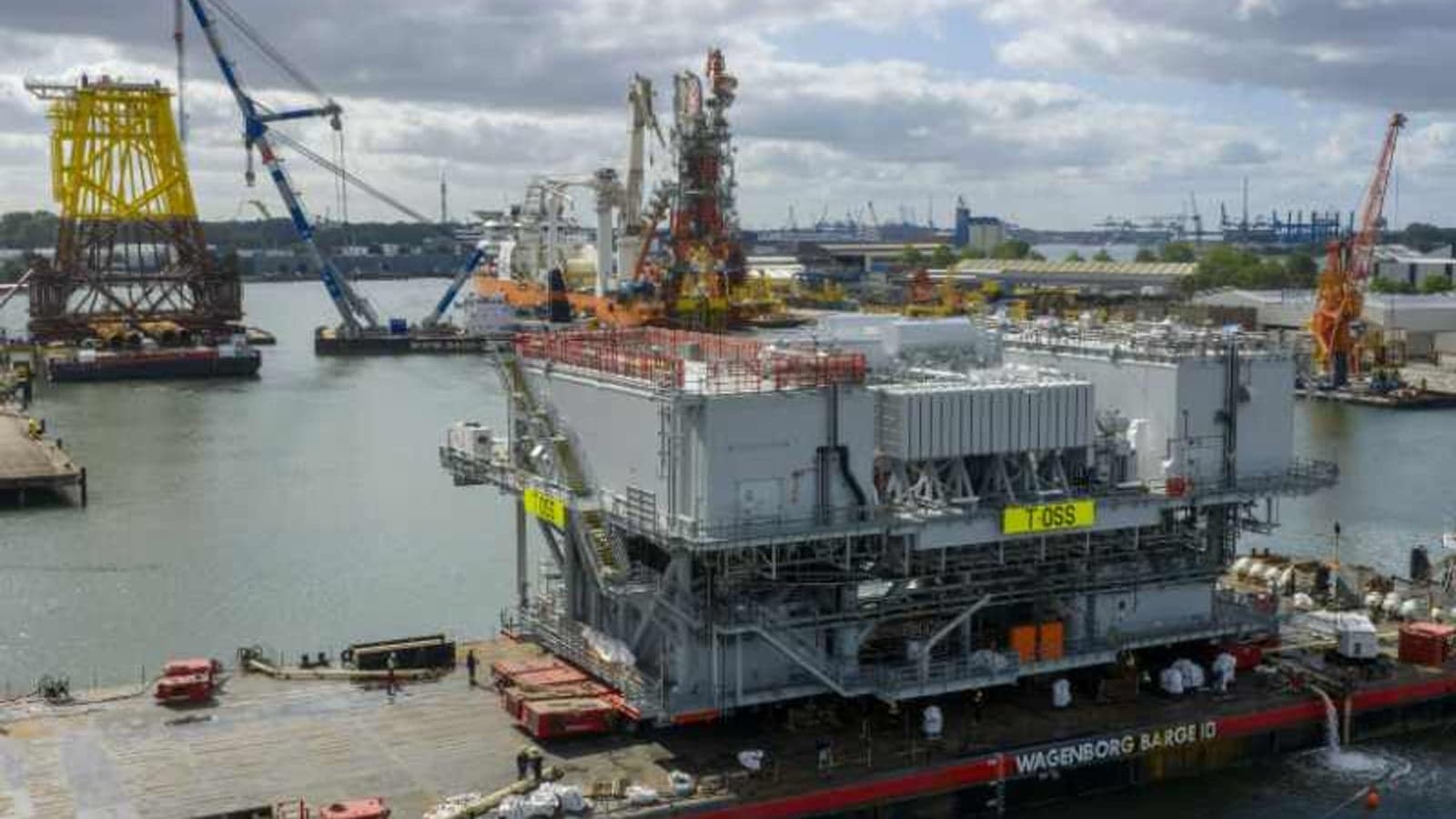 Offshore high voltage substation delivered to RWE’s THOR wind farm
