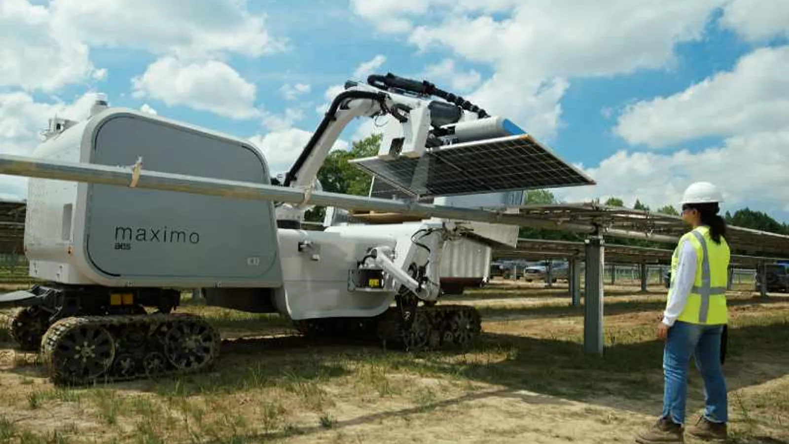 AES unveils AI-enabled solar installation robot named Maximo