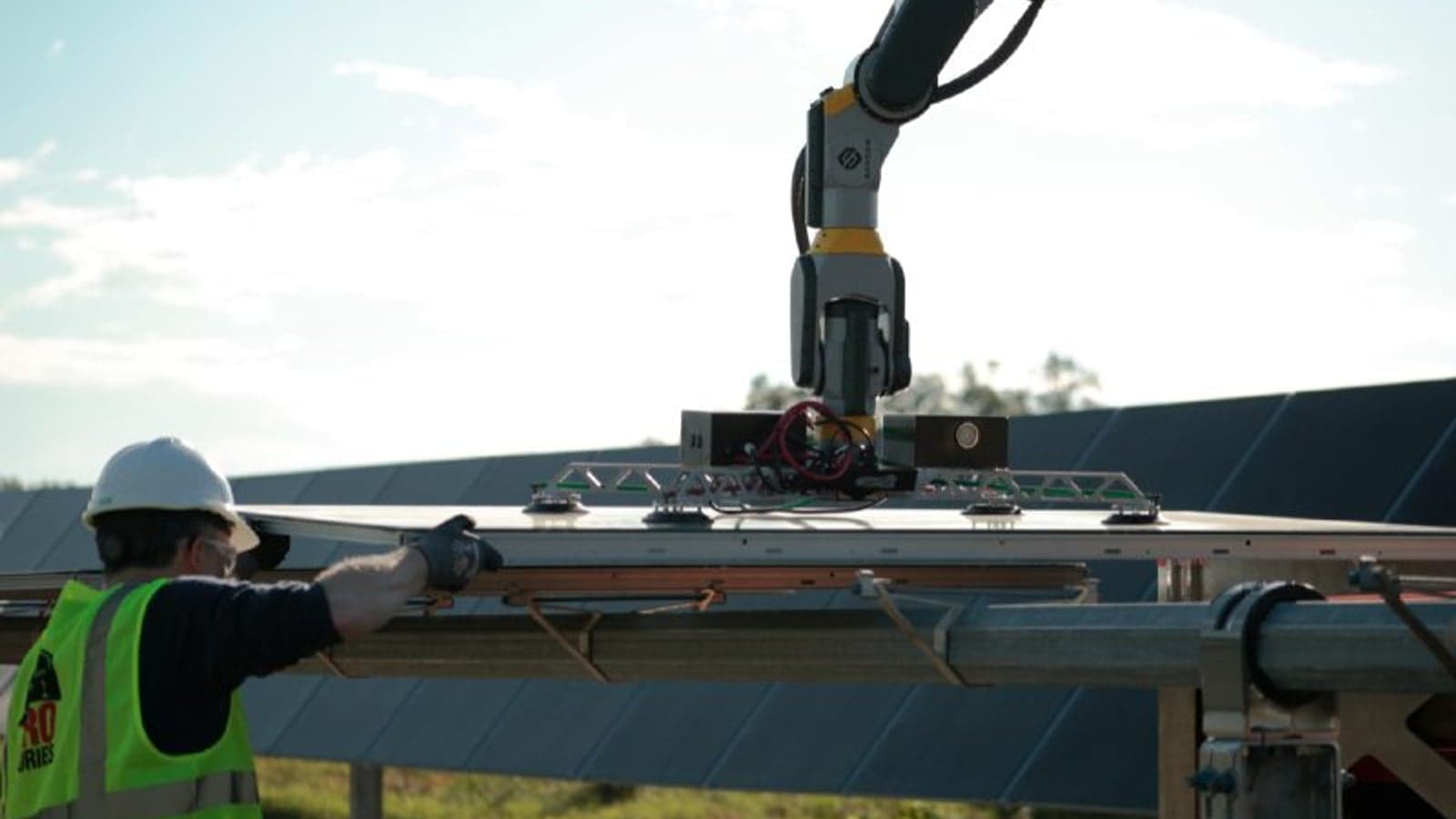 Robotics company validates tech to automate solar plant construction