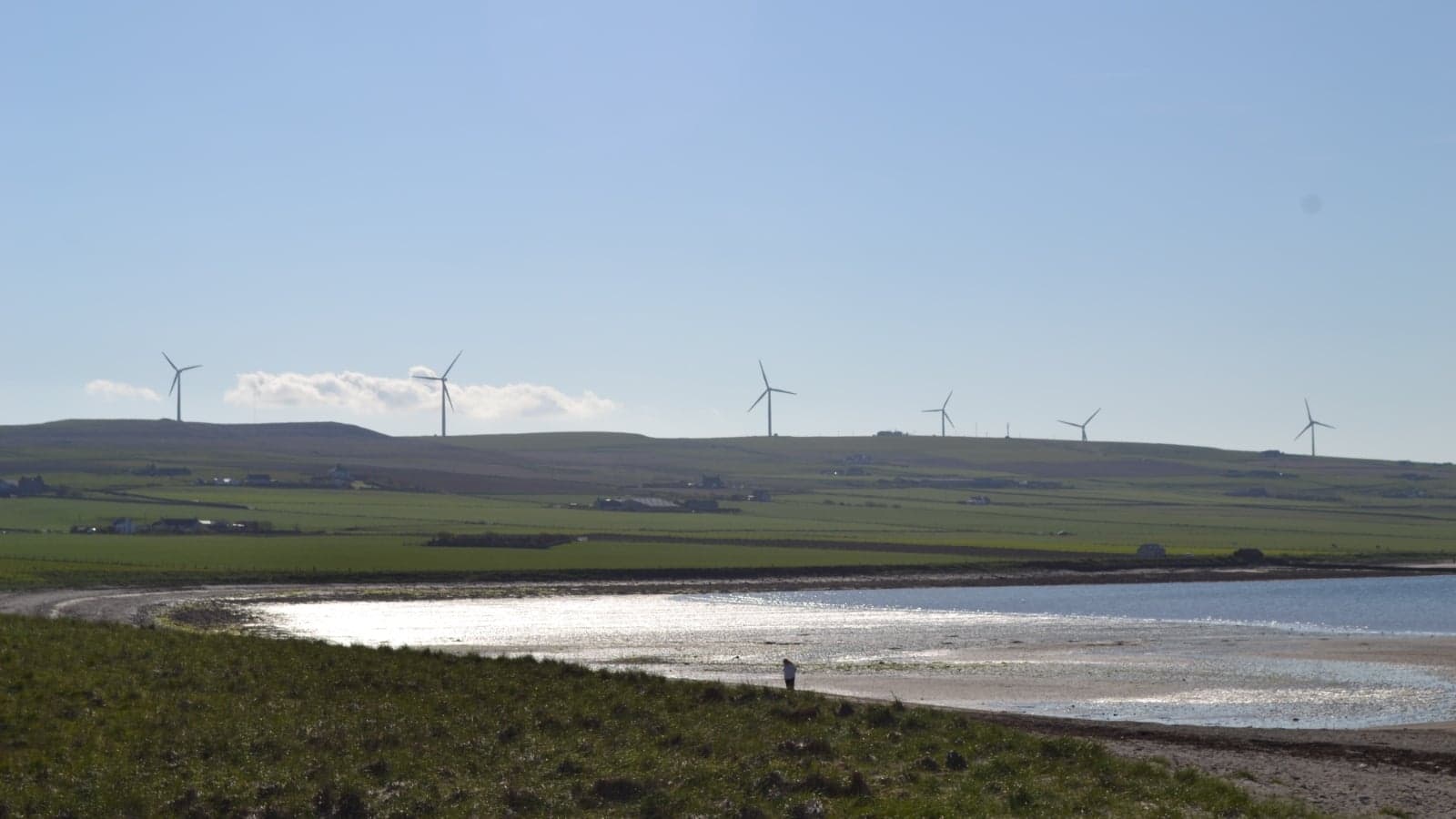 Wind farm site at Burgar Hill, Orkney