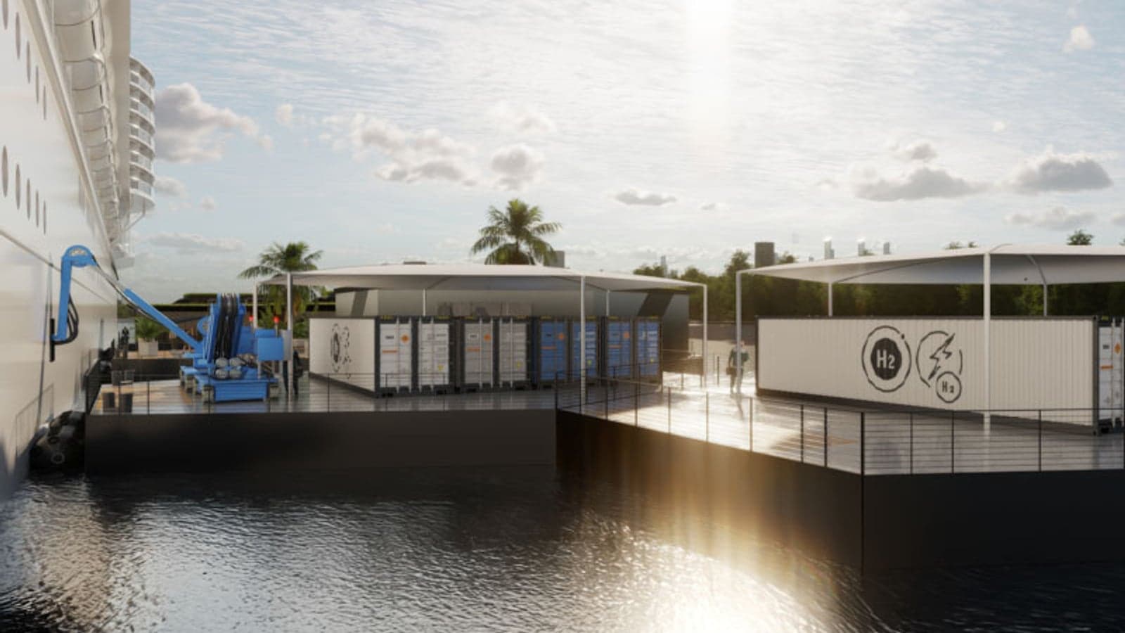 Hydrogen floating power hubs to ‘green’ ports to be studied in Britain