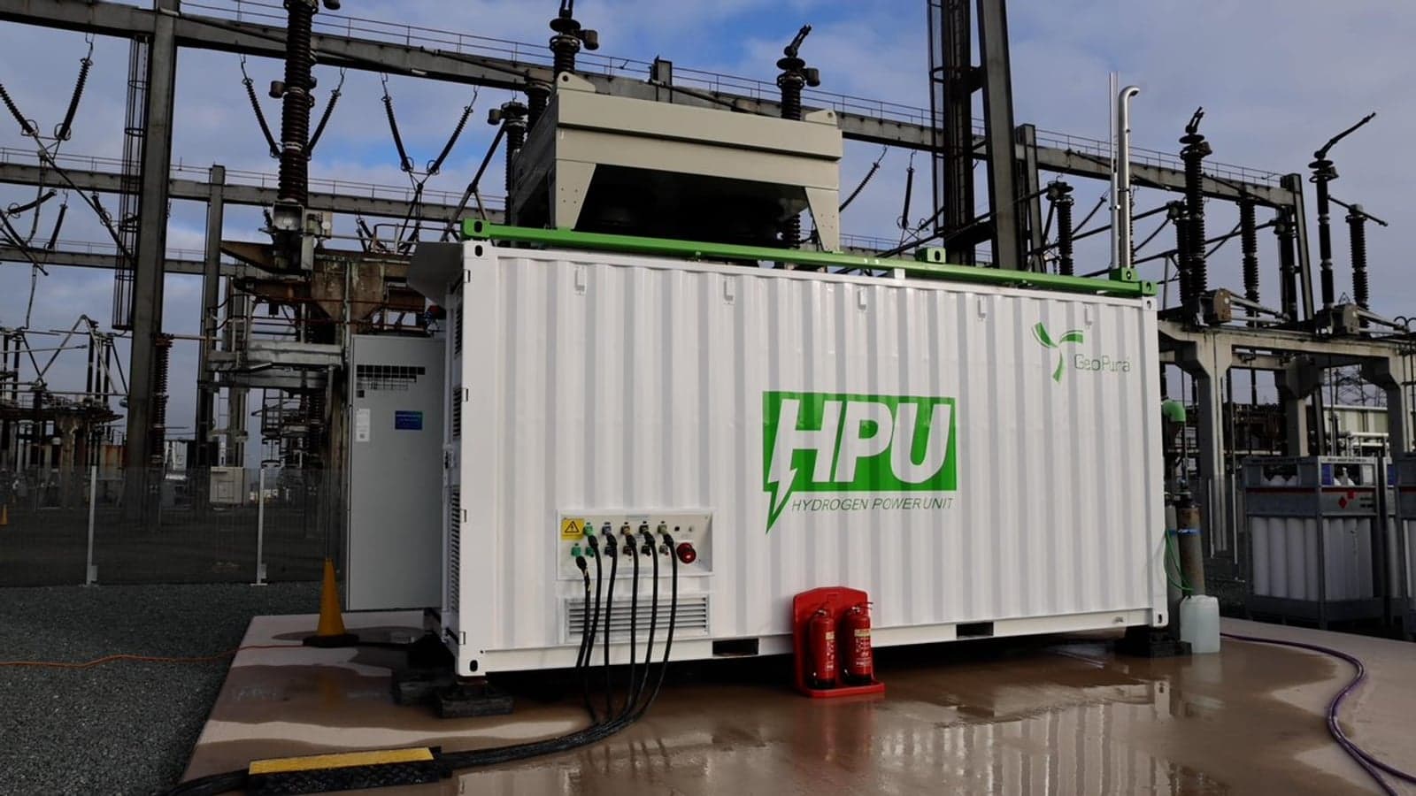 GeoPura Hydrogen Power Unit at National Grid's Deeside Centre for Innovation.