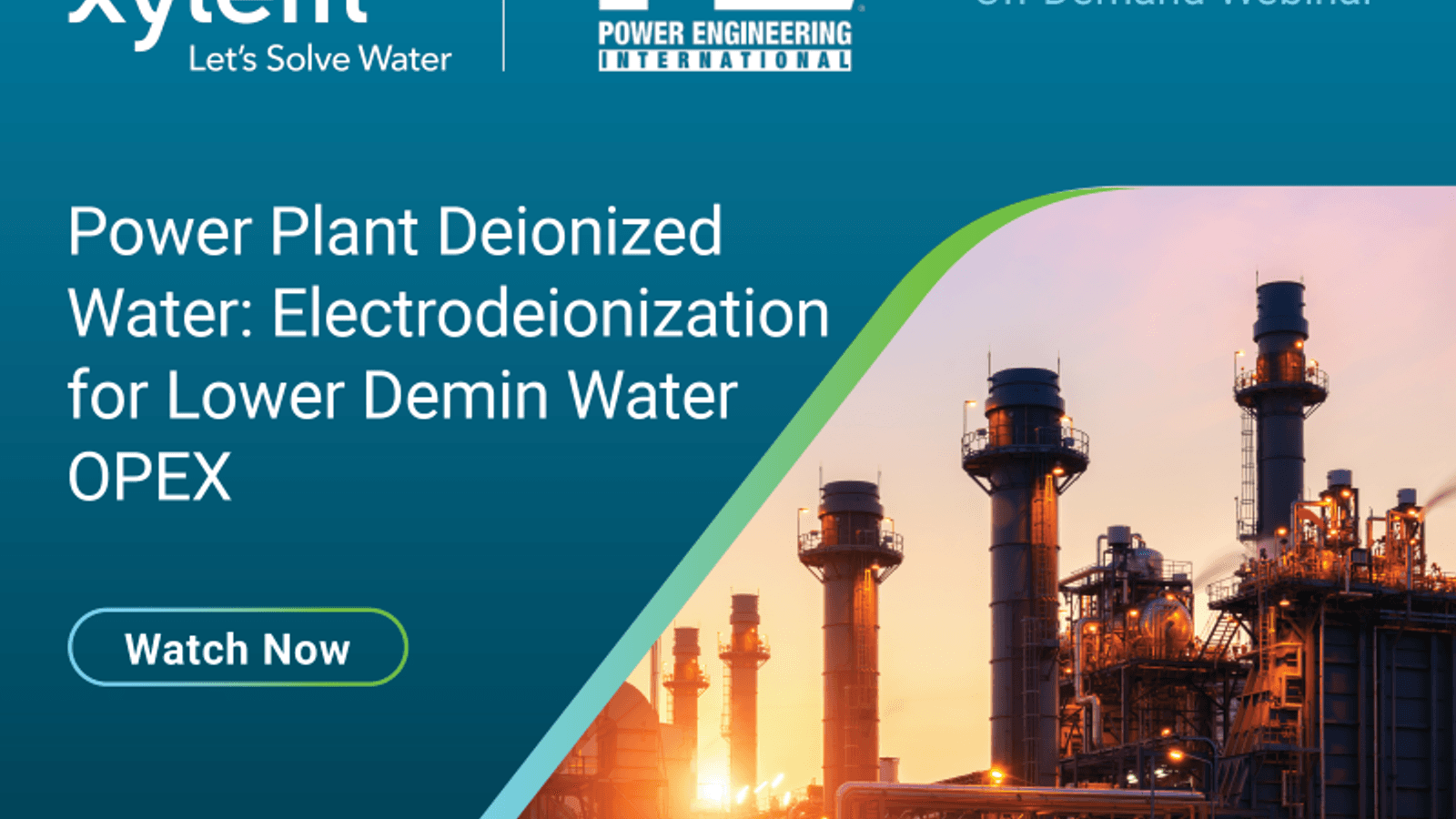 Recording: Electrodeionization for lower demin water OPEX