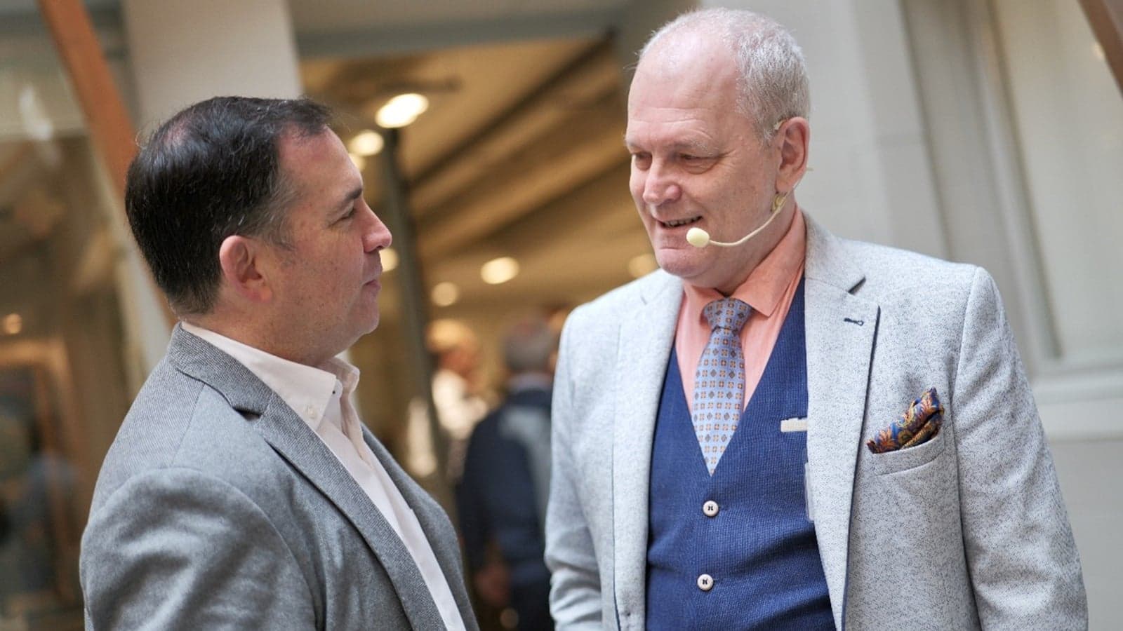 ATELIER project coordinator Frans Verspeek with Asier Abaunza Robles, councillor at Bilbao City Council.
