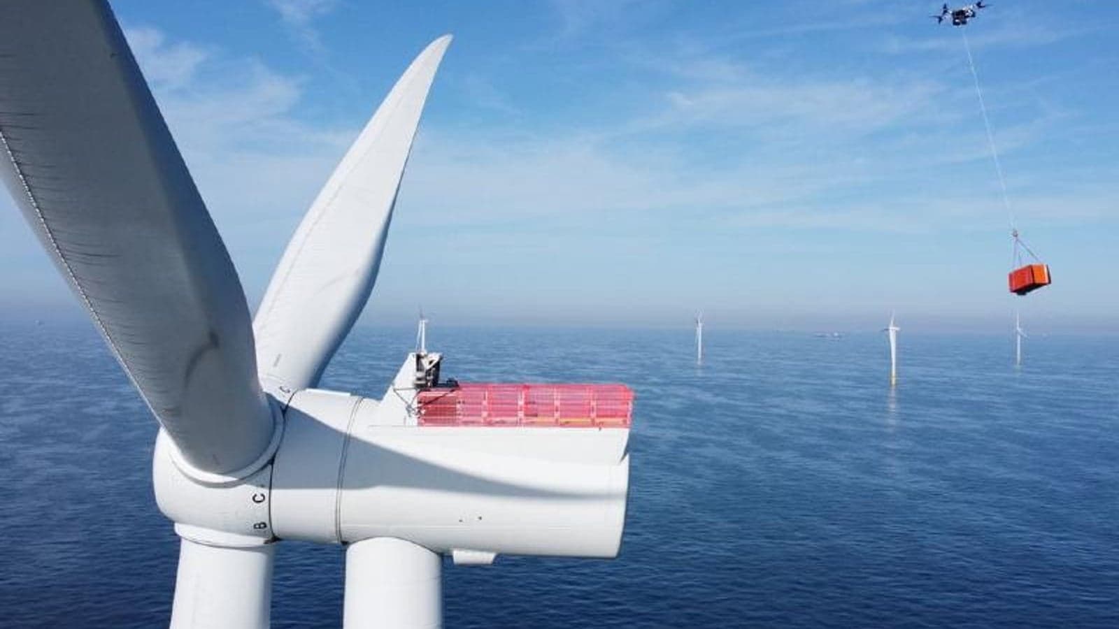 Heavy-lift cargo drones boost operations at Borssele wind farm