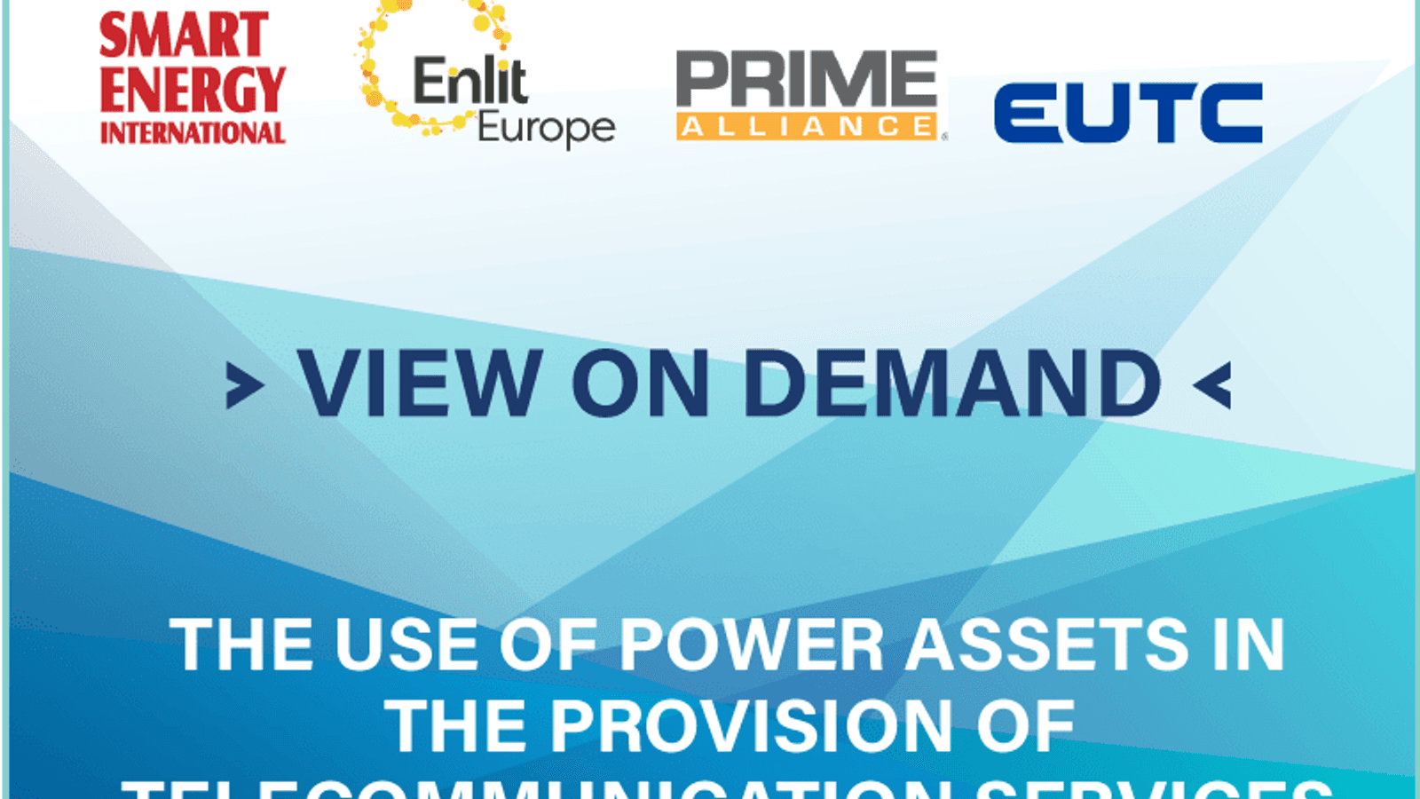 Webinar Recording: The use of power assets in the provision of telecommunication services