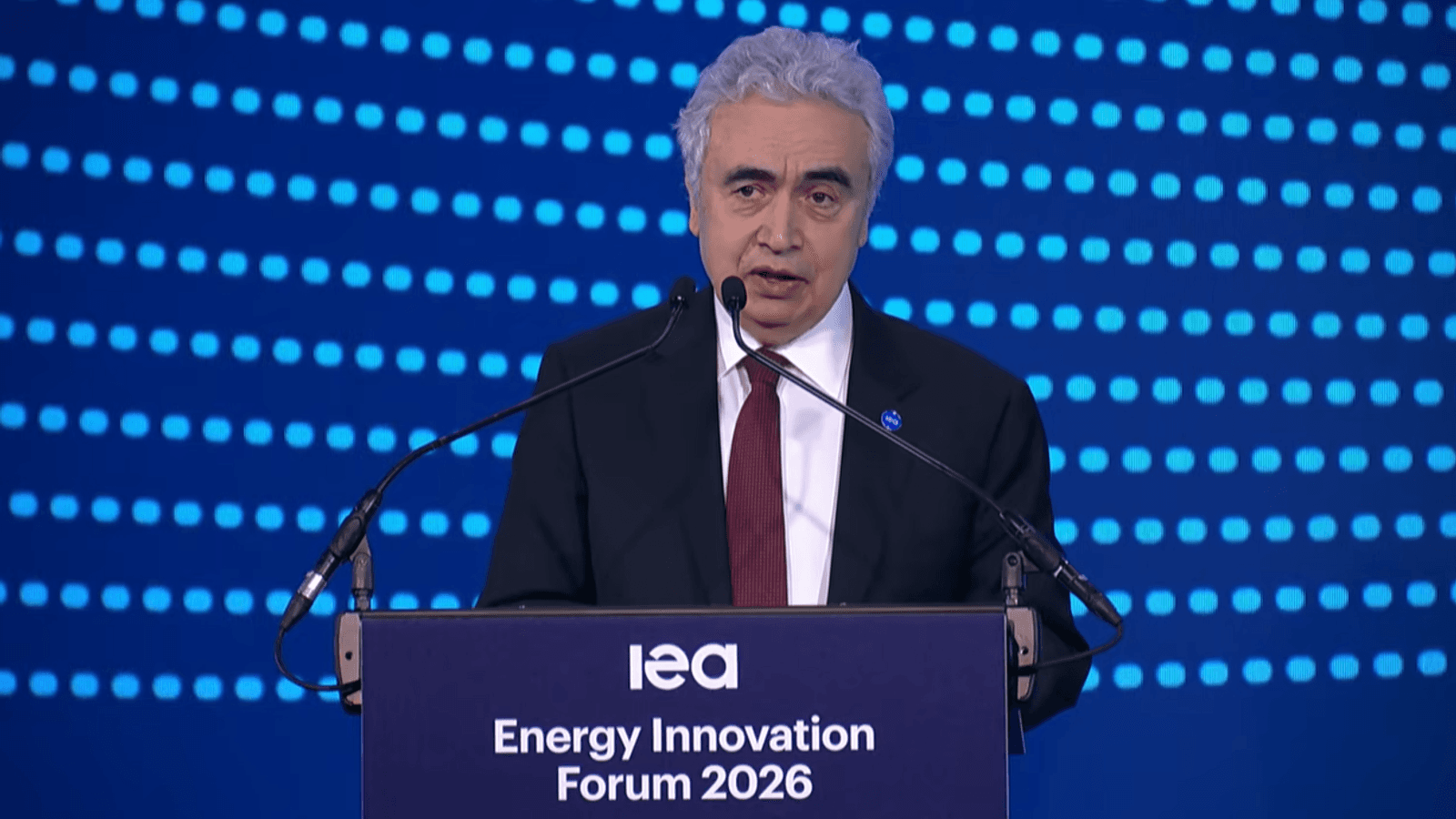 Fatih Birol during the 2026 IEA Energy Innovation Forum.