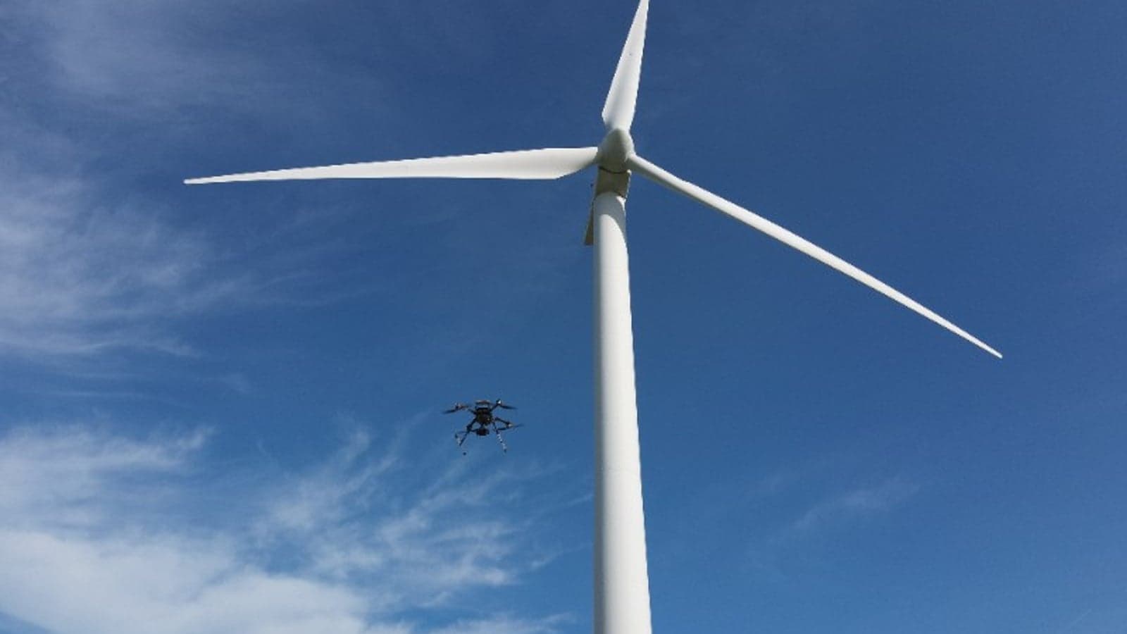 Novel drone tech to inspect offshore wind turbines while spinning