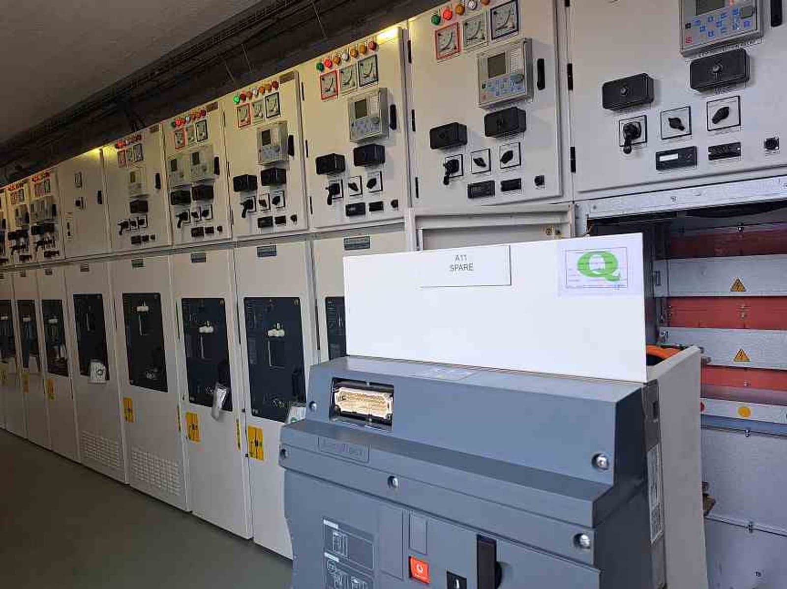 Inside the Dalwes substation.