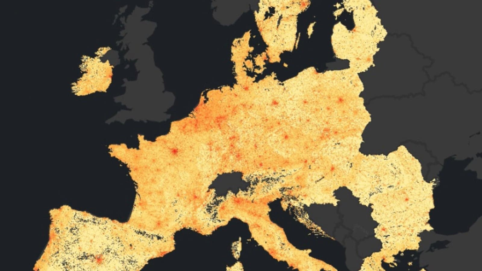 Europe’s energy consumption mapped