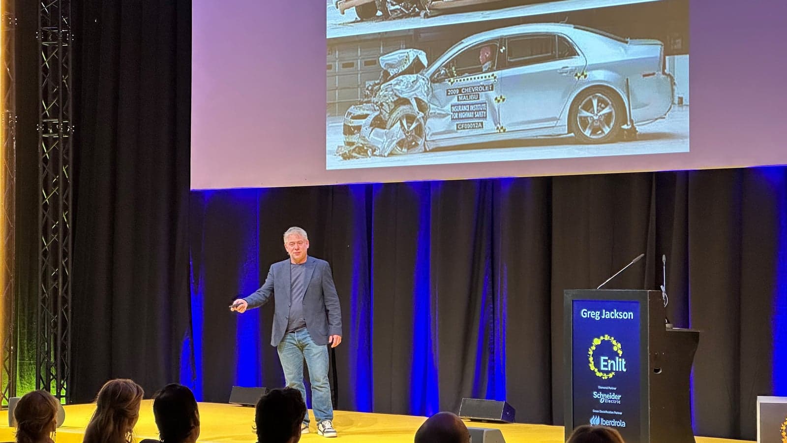 Greg Jackson at the Enlit Europe 2025 opening.