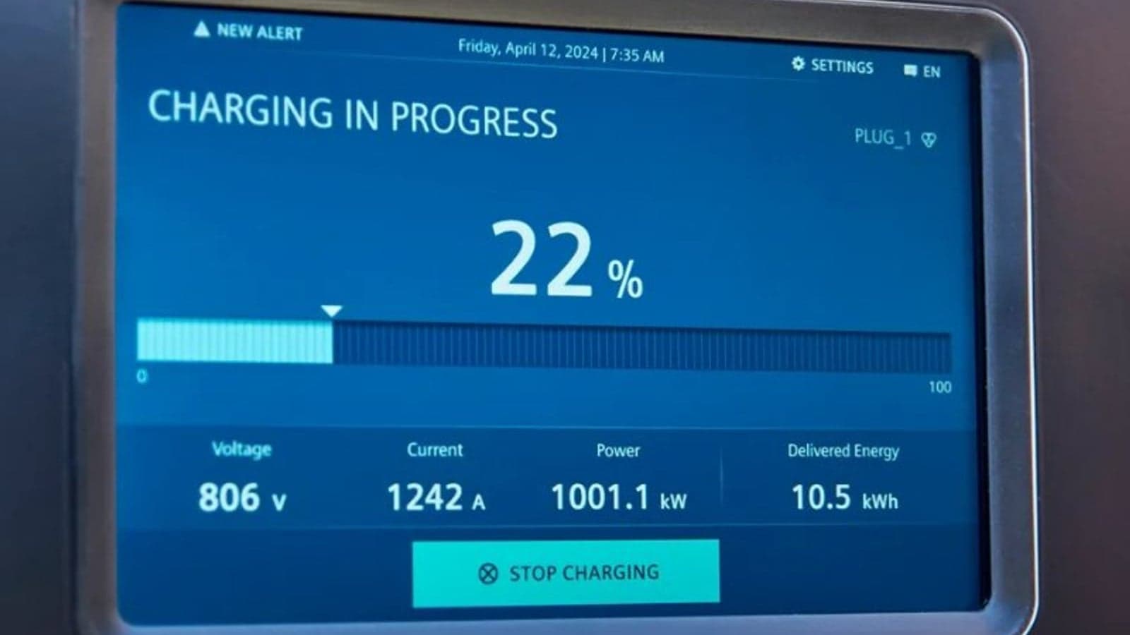 Siemens Smart Infrastructure succeeds in 1MW heavy-duty charge