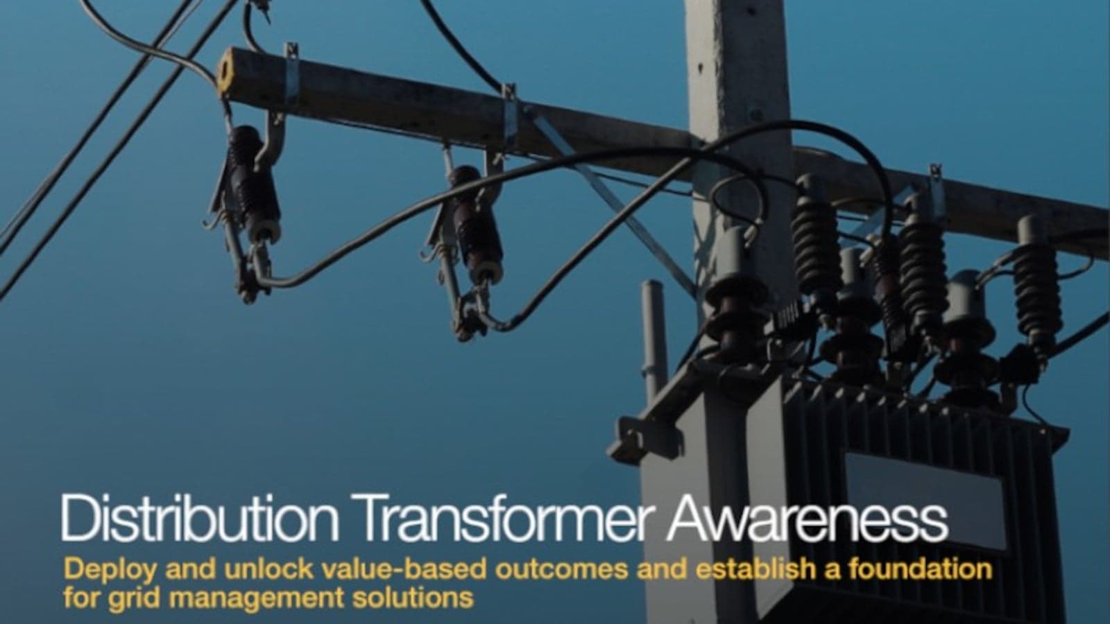 Distribution Transformer Awareness