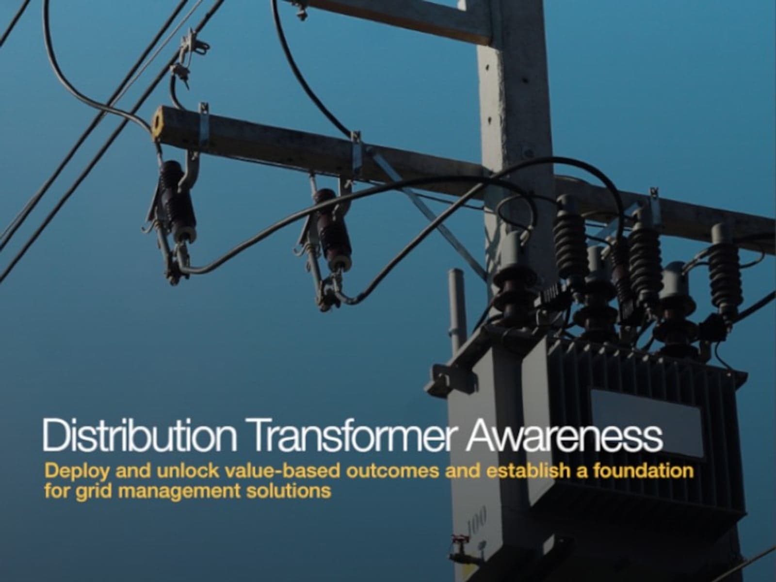 Distribution Transformer Awareness