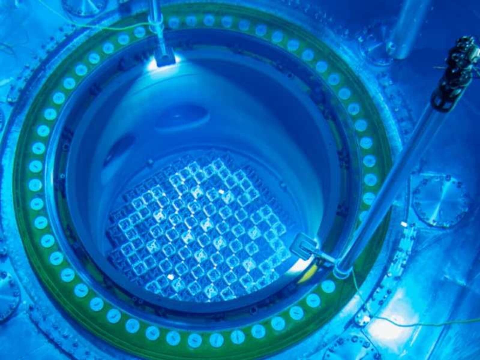 A view inside the nuclear reactor vessel of Plant Vogtle Unit 2. Courtesy of Southern Nuclear.