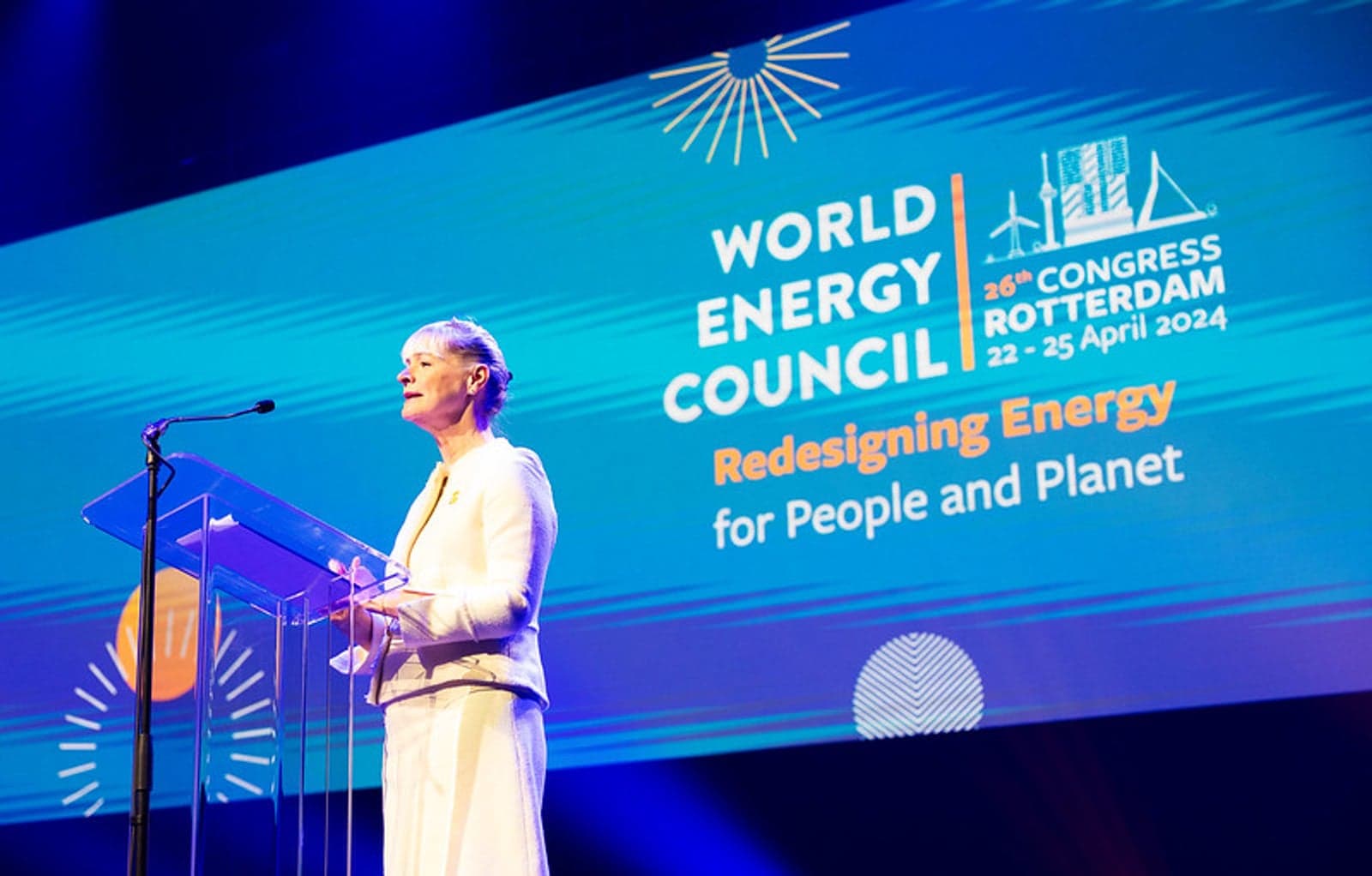 Angela Wilkinson opens the World Energy Congress.