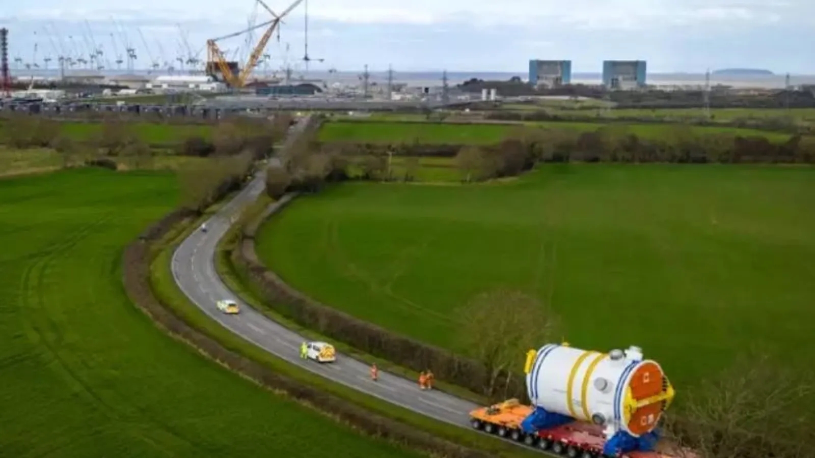 First reactor arrives at Hinkley Point C