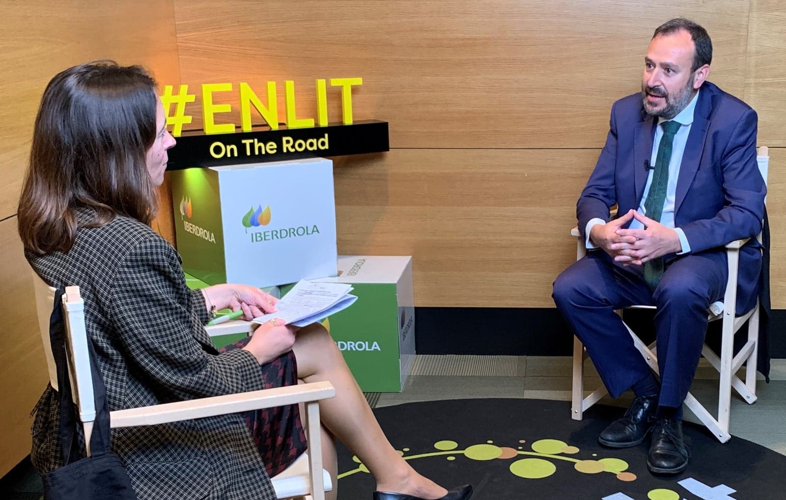 Iberdrola's Agustín Delgado Martín interviewed by Enlit's Florence Coullet.