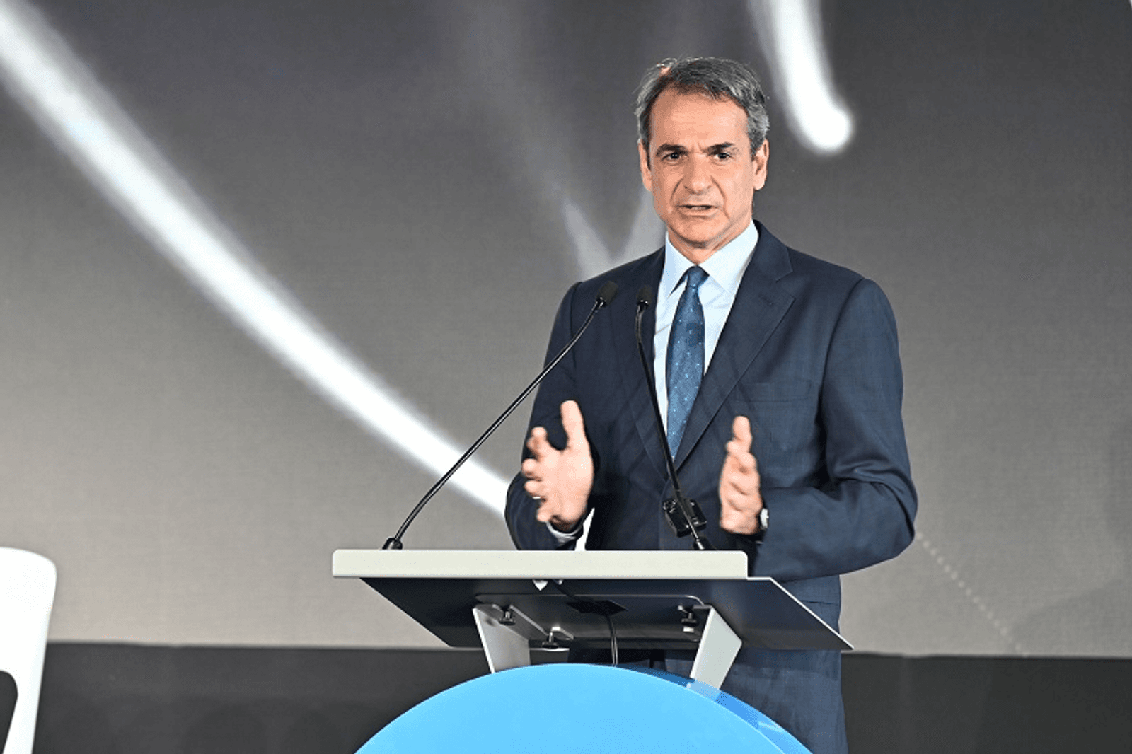 Greek Prime Minister Kyriakos Mitsotakis.