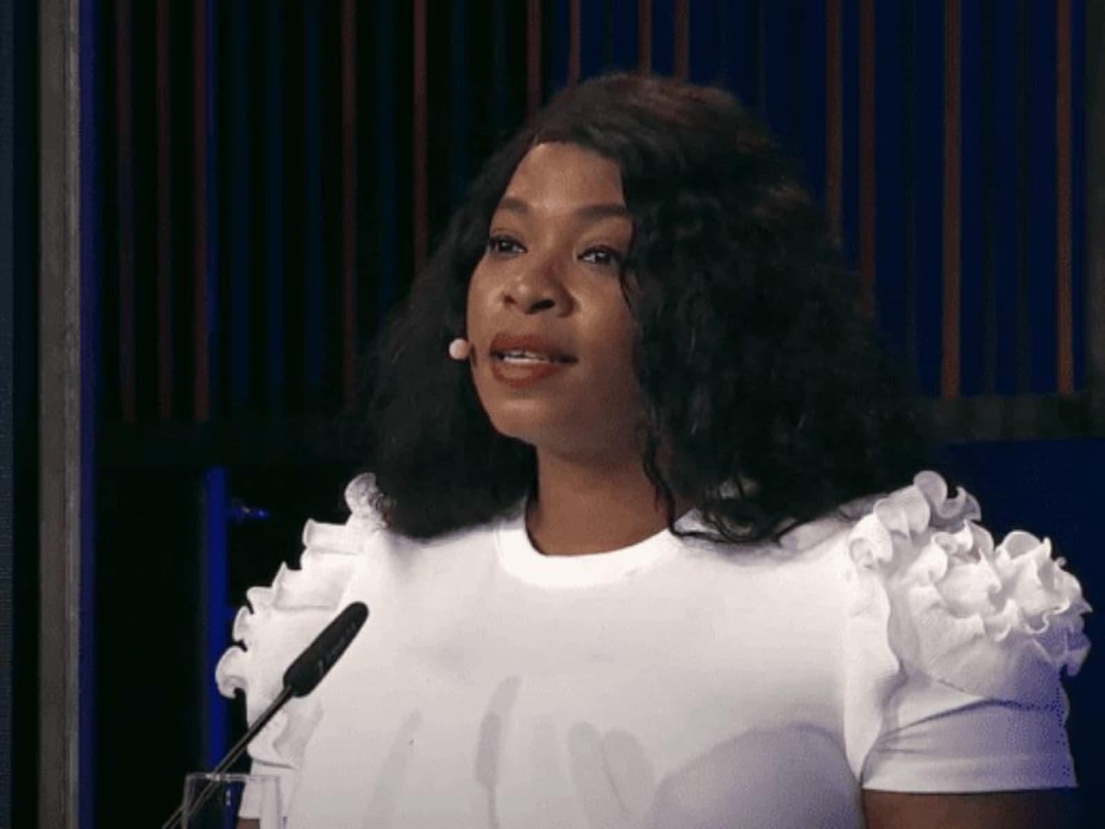 Glory Oguegbu speaking at the Berlin Energy Transition Dialogue.
