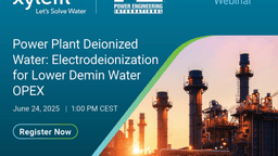 Electrodeionization for lower demin water OPEX