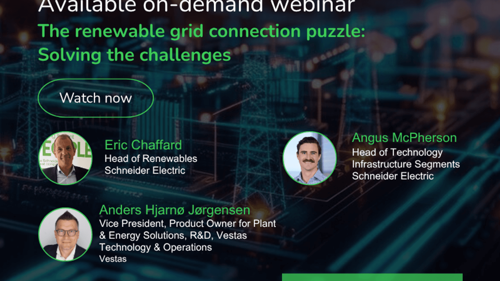 Recording: The renewable grid connection puzzle: Solving the challenges