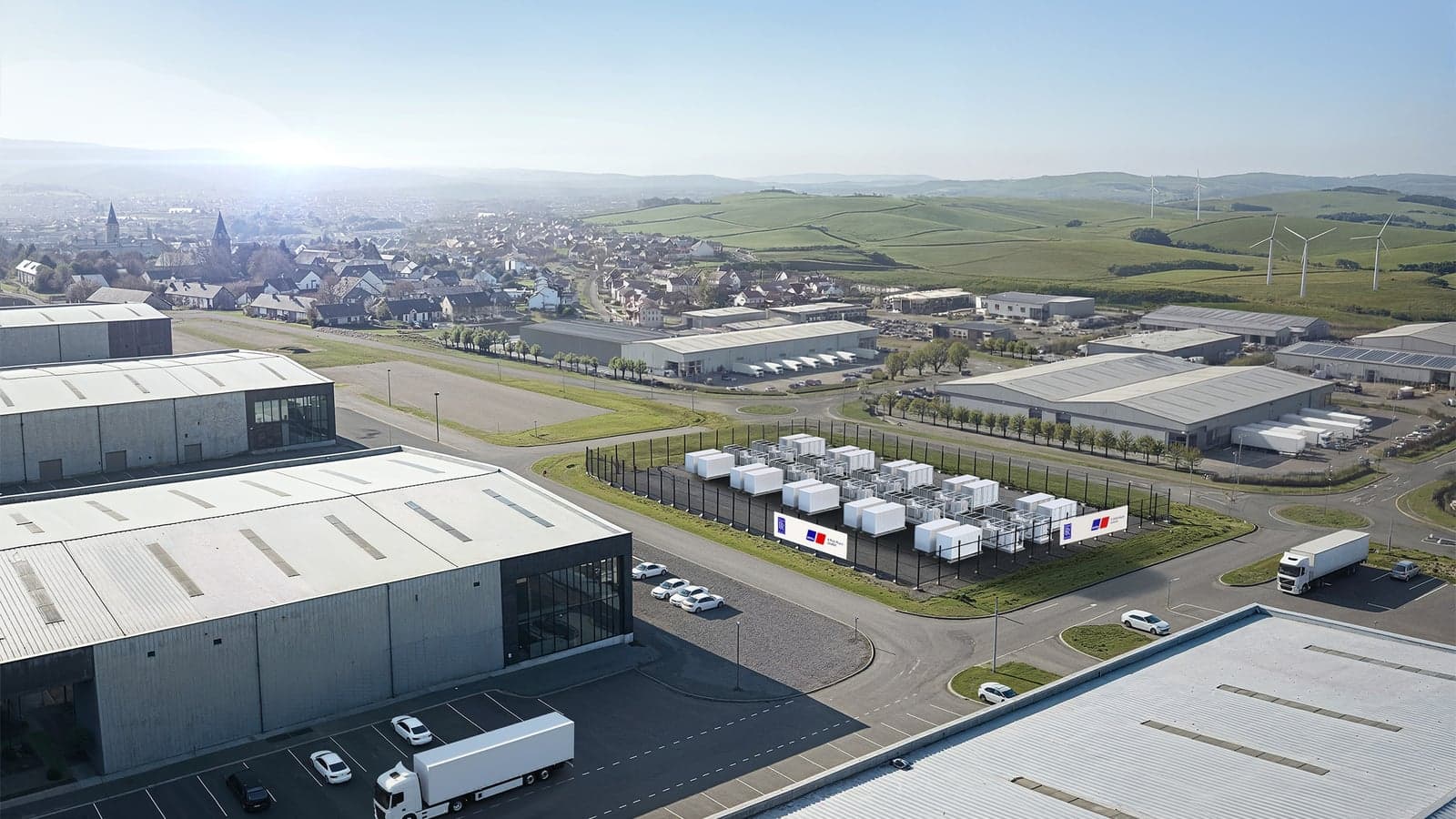 Battery storage system in Falkirk.