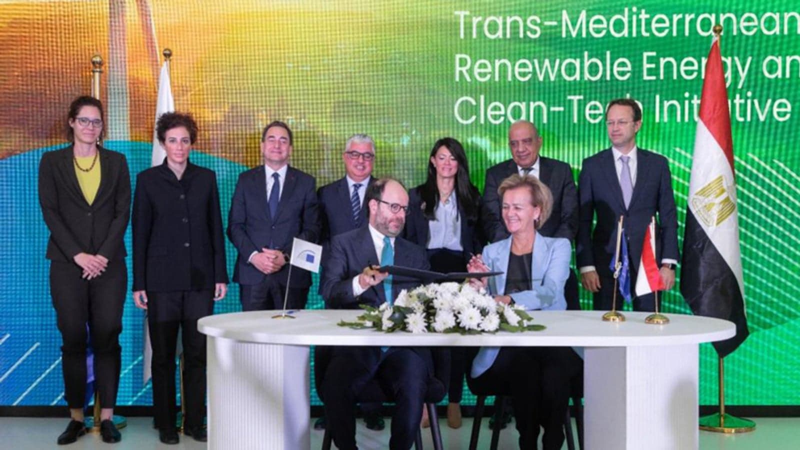 EU launches green ammonia and grid initiatives in Egypt