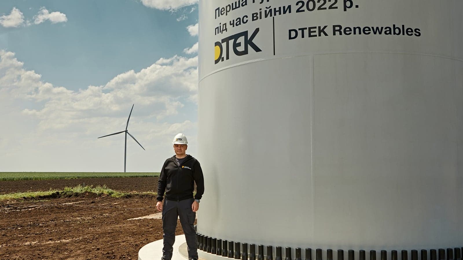 Ukraine windfarm is ‘signal of resistance’ and hope for a green future