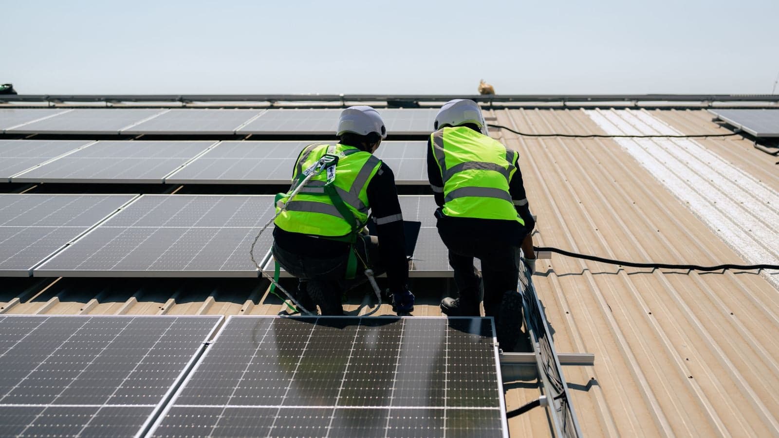 Rooftop solar installation