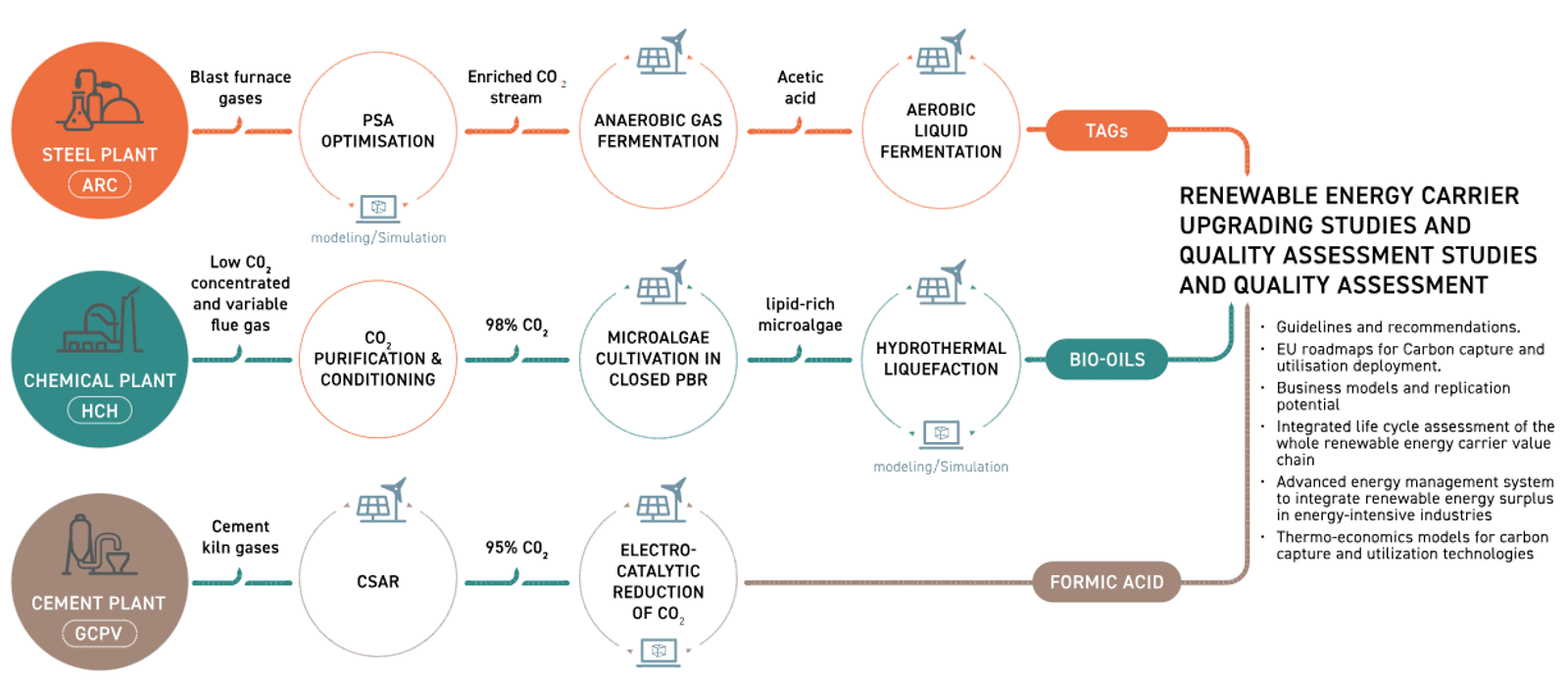 Figure 1 - Workflow of the CAPTUS project.