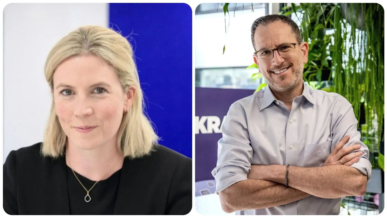 Left: Catherine O'Kelly, CEO, Calisen. Right: Amir Orad, CEO, Kraken
