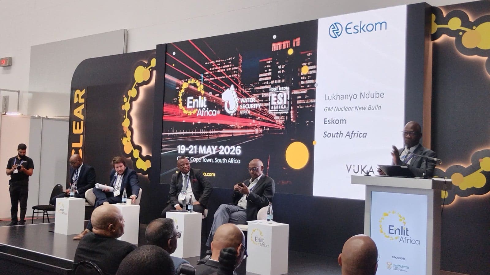Nuclear power conference session at Enlit Africa