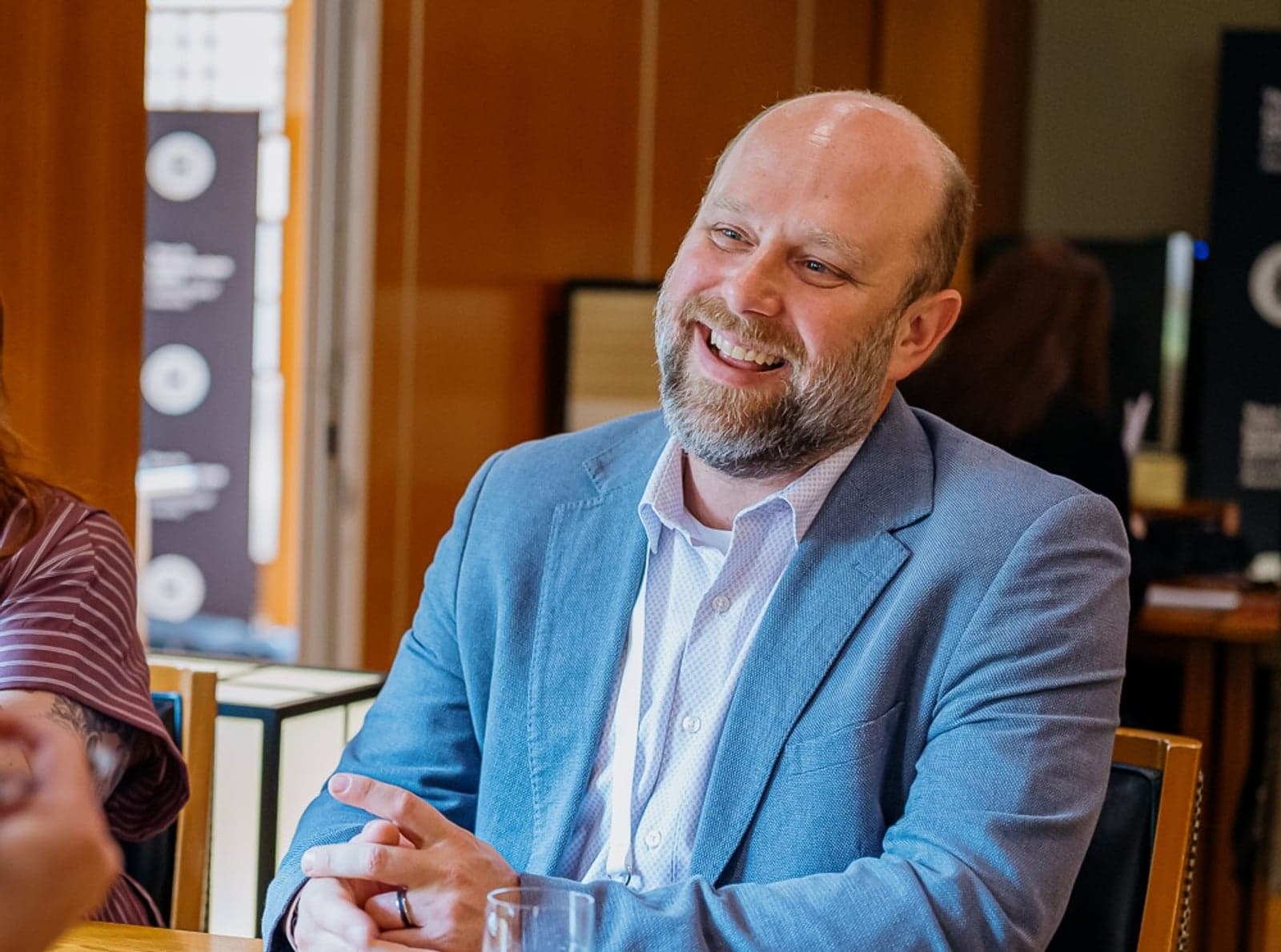Brad Johnson speaking with Enlit at Bentleys Year in Infrastructure 2025 event in Amsterdam