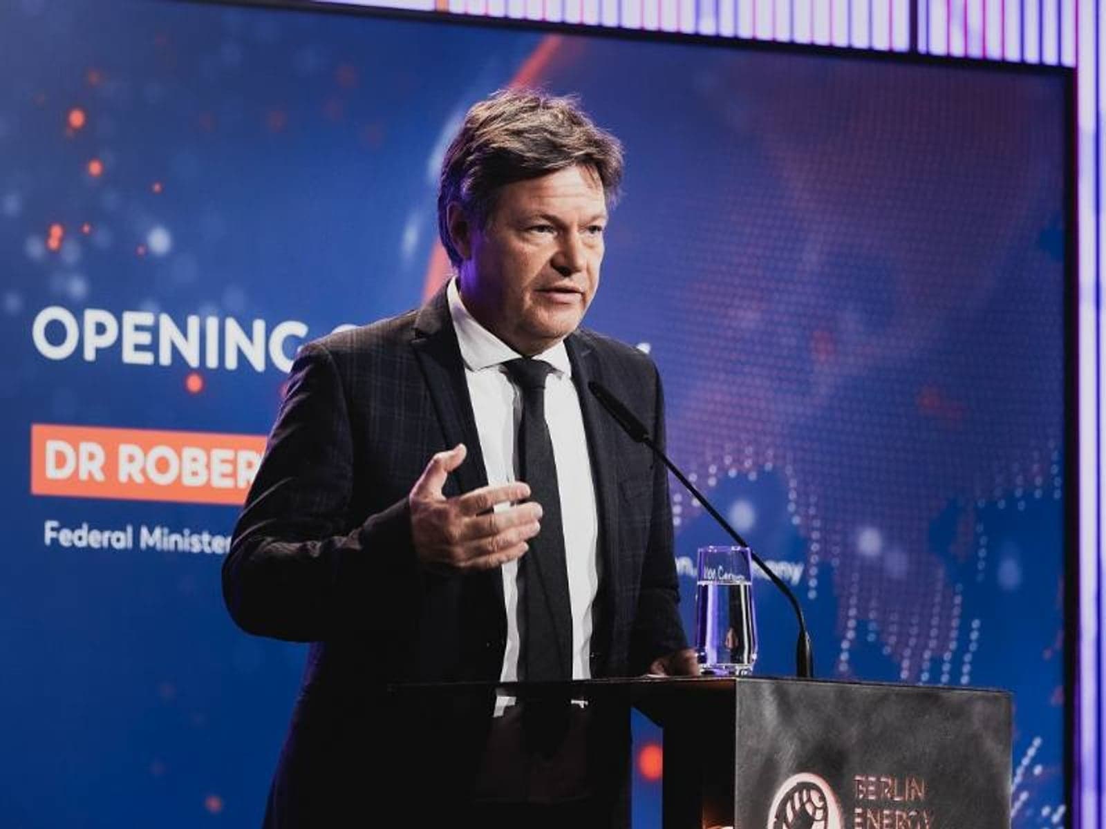 German minister Habeck says ‘gloves will be off’ for share of green economy.