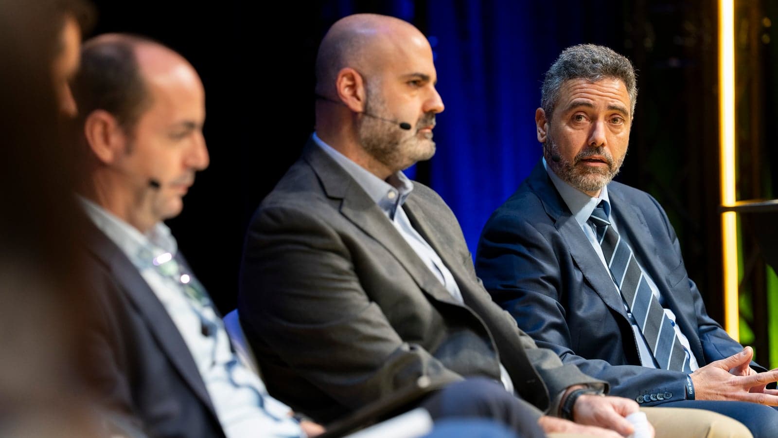 From left to right: Mikel Amundarain Leibar of Basque Energy Agency; Antonis Papanikolaou of Que Technologies; Stavros Stamatoukos of the European Commission's DG Energy.