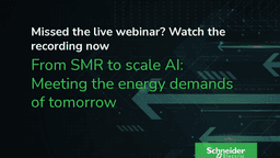 SMR to scale AI: Meeting the energy demands of tomorrow