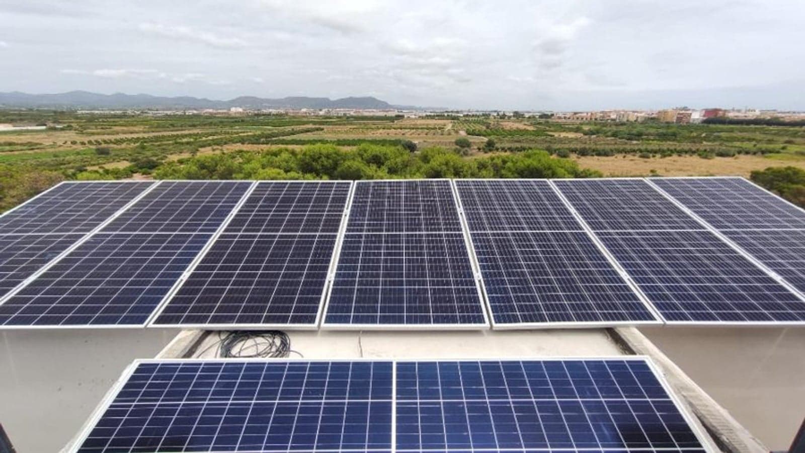 Solar installations at the CELINE demo site in Spain. Image: SAPIENS.